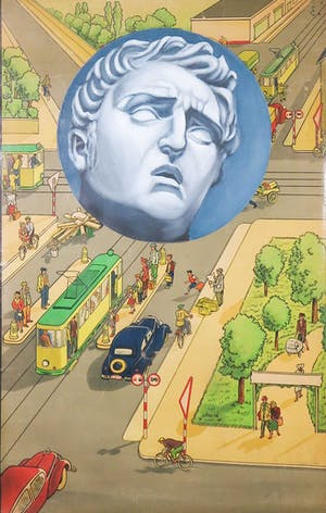 Jan Bollaert - Acryl op papier, Schmalz II - Ingelijst (Groot) kopen? Bied vanaf 50!