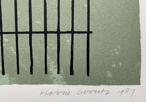 Harrie Gerritz - kleurenzeefdruk | 'Boom van de witte kraai' | 1987 kopen? Bied vanaf 100!