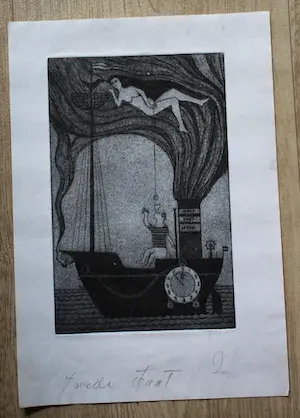 Willem Westbroek - Ets: naakt kopen? Bied vanaf 50!