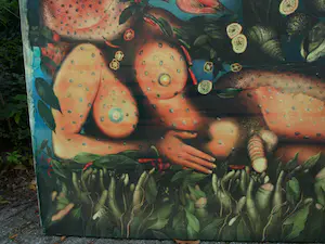 Niet of onleesbaar gesigneerd - Erotisch werk , “Zeevruchten”– GROOT – 125 x 146 cm – giclee kopen? Bied vanaf 10!