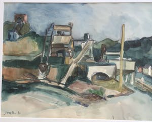 Jan Nolte - Italie, gesigneerd en ingelijste aquarel, unica kopen? Bied vanaf 25!