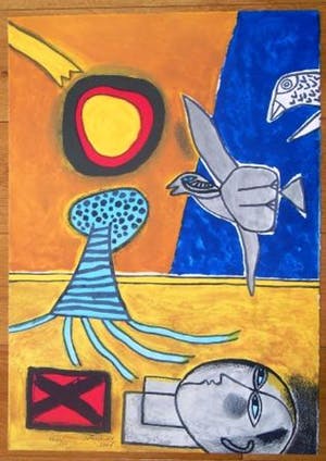 Corneille - vrouw, zon en vogels kopen? Bied vanaf 175!