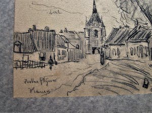 Jan van Rhijnnen - Gezicht op de Lekpoort in Vianen kopen? Bied vanaf 55!