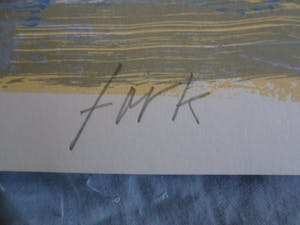 Bettina Lopetro - Zeefdruk, titel, "Fork ". kopen? Bied vanaf 20!