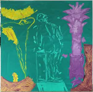 Dieter Hieszerer - Acryl op doek, Statement for a fantasy (Zeer groot) verkocht voor € 1!