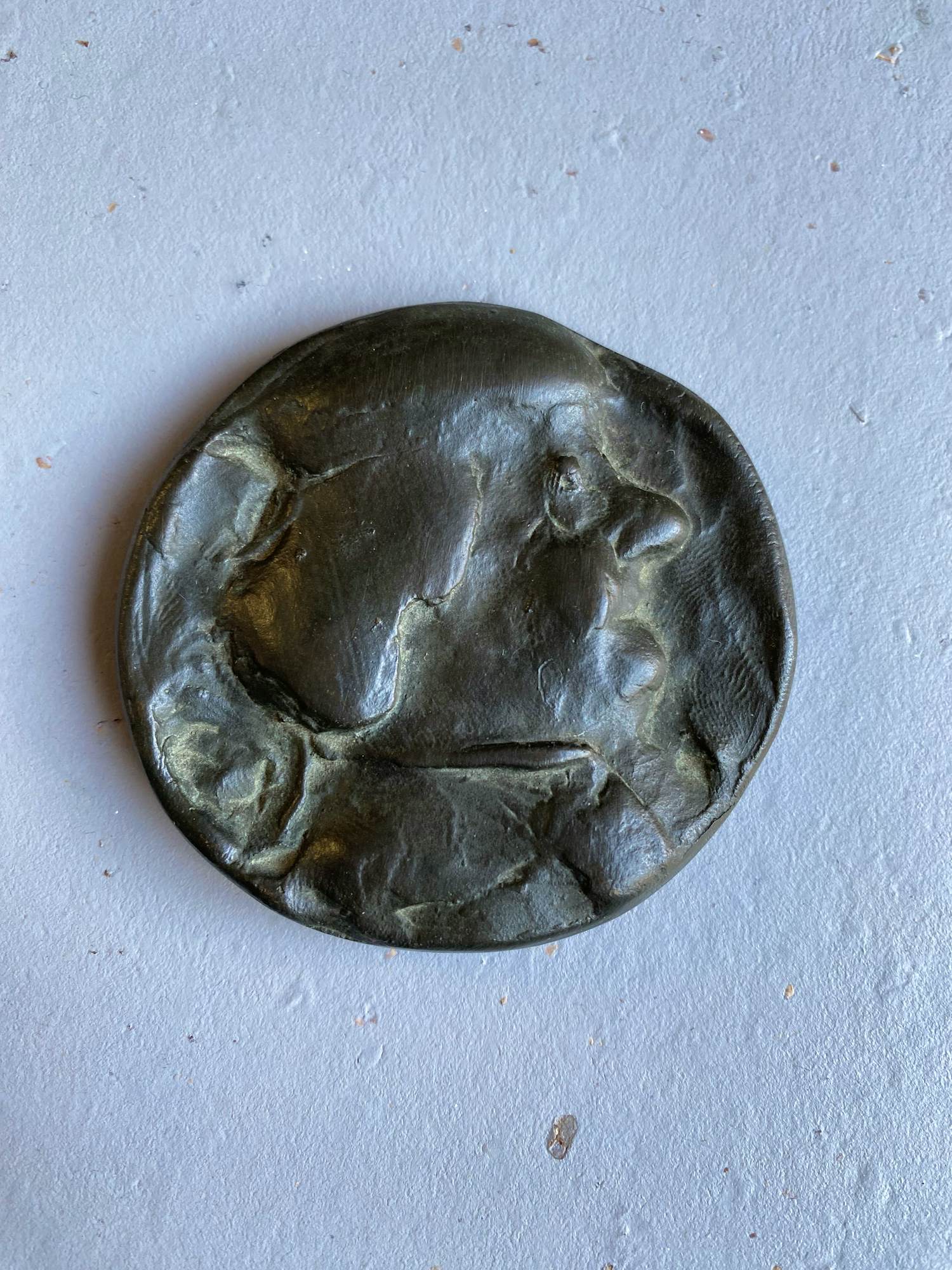 Piet Esser - “De oude Rembrandt” (1988) – bronzen kunstpenning – Vereniging voor Penningkunst kopen? Bied vanaf 25!