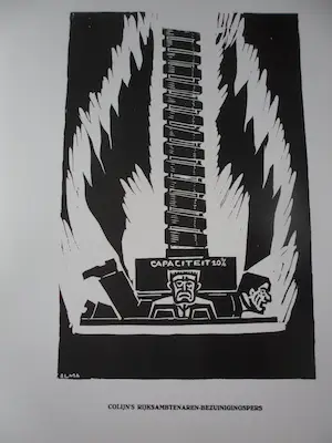 Peter Alma - Reprint van 8 satirisch houtsnede met tekst van Jan Rogier kopen? Bied vanaf 1!