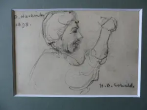 Hendrik David Schild - 2 Potloodtekeningen een van Cornelis Koppenol de andere is mijn onbekend. kopen? Bied vanaf 25!