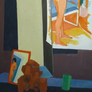 Antoon van Bakel - ''Kompositie met naaktstudie." 1976 kopen? Bied vanaf 100!