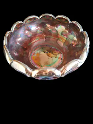 Eda Glasbruk - Schaal in Carnival glas kopen? Bied vanaf 45!