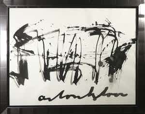 Anton Heyboer - Inkt op papier, Zonder titel - Ingelijst verkocht voor € 200!