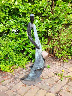 Renee van Leusden - Bronzen sculptuur van Moeder met Kind - ruim 15 kg verkocht voor € 1239!