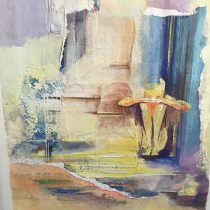 Helen Westgeest - Gemengde techniek op papier, Overpeinzingen - Ingelijst (Groot) kopen? Bied vanaf 75!