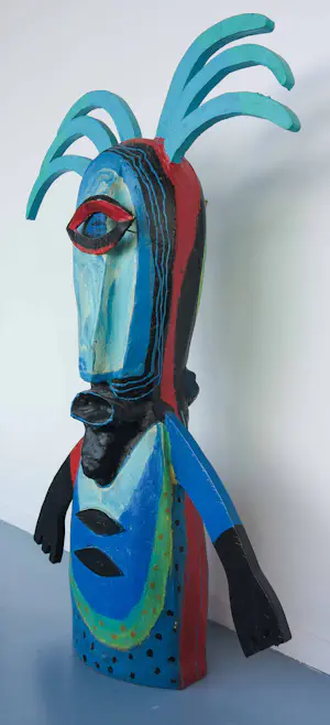 Henk Vierveijzer - Beschilderd hout en papier-maché, Stormy (Groot!) kopen? Bied vanaf 300!