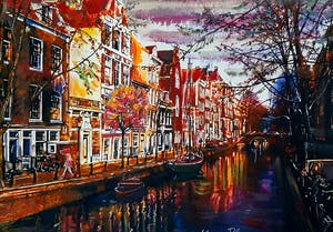 Elena Polyakova - Een gracht in Amsterdam kopen? Bied vanaf 65!