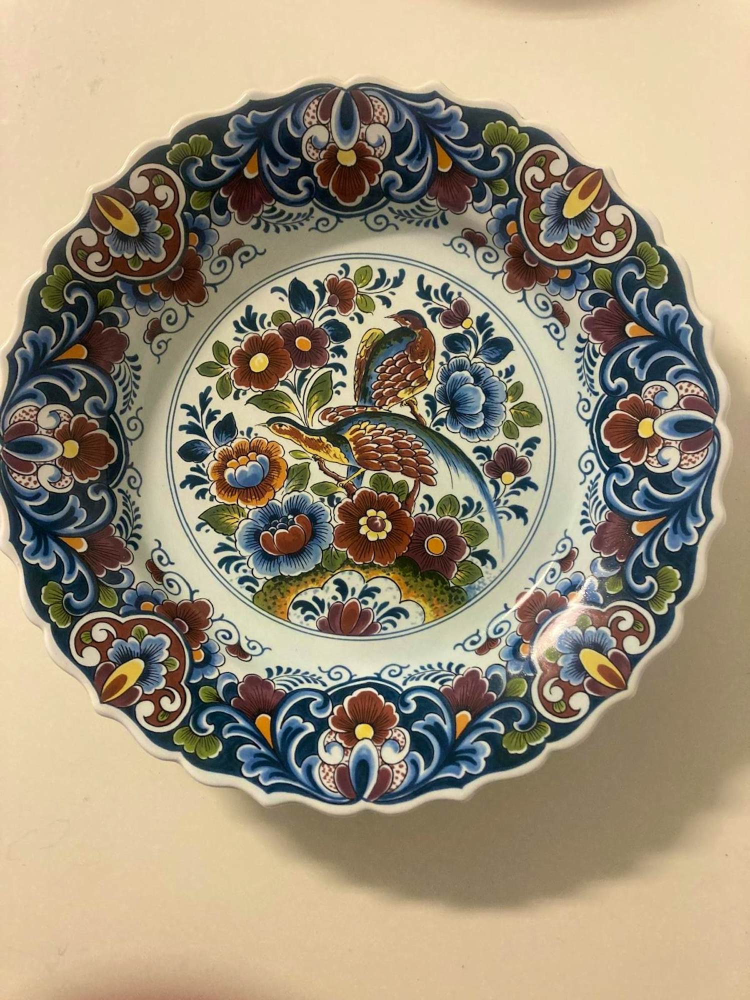 Buy Porceleyne Fles - Delfts blauw collectors bord: 1e eigenaar via de Kunsthandel (Del_3)? Bid from 40!