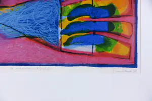 Geert Vrijdag - Zeefdruk op papier, De machine - Ingelijst kopen? Bied vanaf 80!