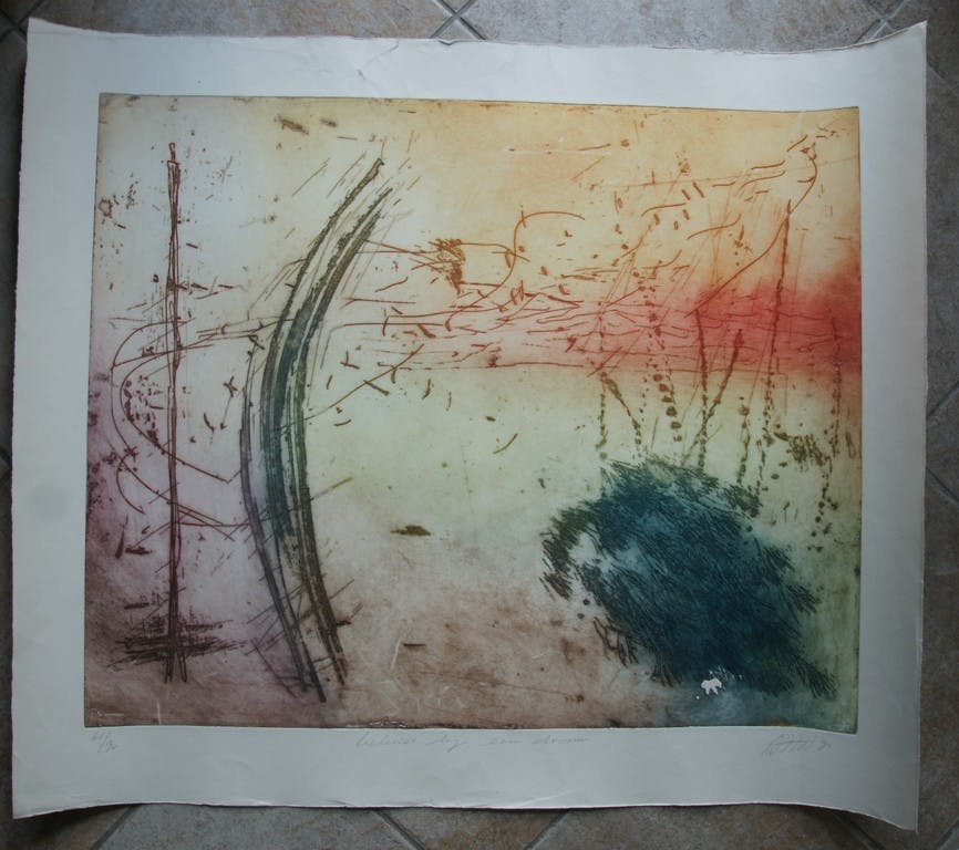 Ad Arma - Laatste x! Ad Arma - ".... een droom" - grote ets uit 1992 - oplage: 75 ex. kopen? Bied vanaf 1!