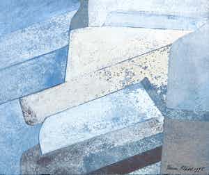 Henri Plaat - Gouache, Zonder titel verkocht voor € 70!