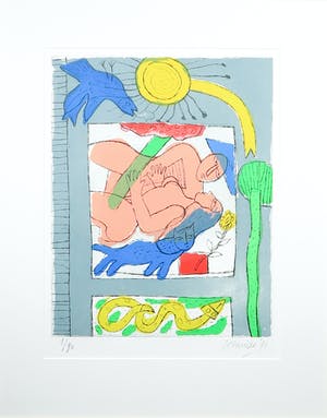 Corneille - Ets, Paradise I - Ingelijst kopen? Bied vanaf 1!