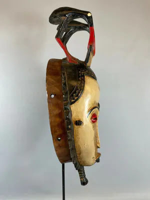 Baule - 220108 - African Tribal Used Baule mask - Iv. Coast. kopen? Bied vanaf 65!