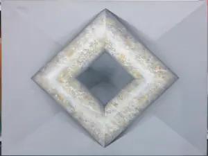 Peter Thijs - Acryl op doek, Marmeren vierkant (Groot) kopen? Bied vanaf 100!