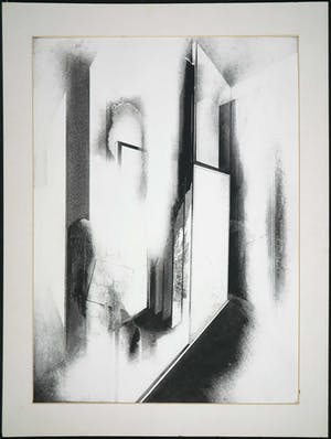 Ton Orth - Inkttekening, Abstract geometrische compositie kopen? Bied vanaf 50!