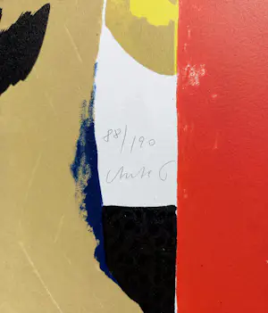 Horst Antes - Männliche Figur mit Maßstab, litho kopen? Bied vanaf 350!