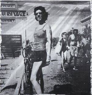 Juliette Polak - Grafietdruk op karton, Boulevard girl (Zeer Groot) kopen? Bied vanaf 1!