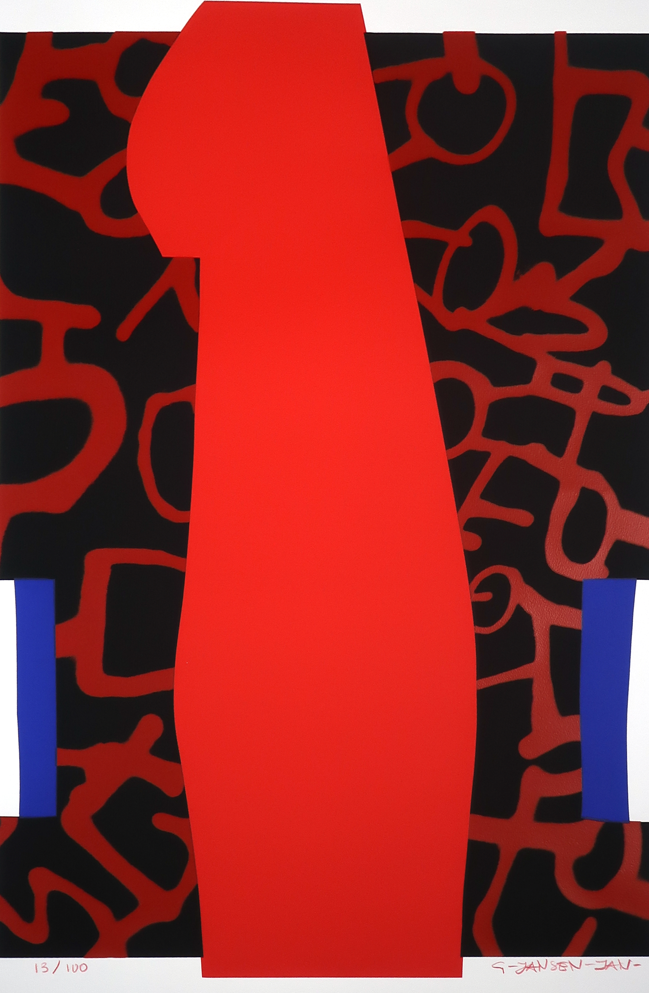 Geert Jan Jansen - Zeefdruk, One (groot) kopen? Bied vanaf 50!