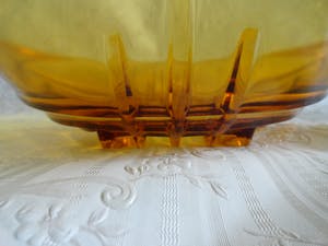 Sklo Union - Rudolfova - Carl Stolzle art deco schaal persglas kopen? Bied vanaf 1!