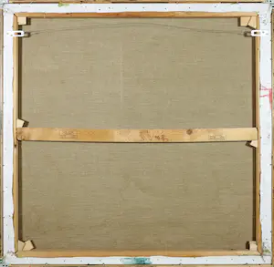 Harry van der Wee - Olieverf op doek, Abstracte compositie - Ingelijst kopen? Bied vanaf 250!