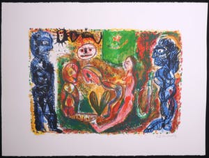 Rik van Iersel - Litho, Z.T. Figuren kopen? Bied vanaf 10!