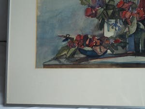 Jan Engelman - Aquarel , Bloemstilleven – gesigneerd & ingelijst – ca 1980 kopen? Bied vanaf 100!