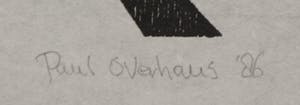 Paul Overhaus - Houtsnede, Lot van vier voorstellingen kopen? Bied vanaf 1!