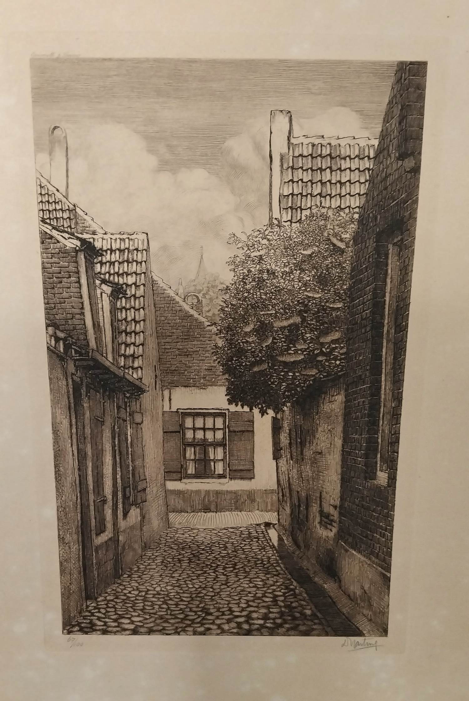 Dirk Harting - Steegje in klein Noord‑Hollands of Fries stadje of dorp kopen? Bied vanaf 45!