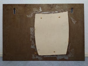 Niet of onleesbaar gesigneerd - Zonder Titel, ''Geglazuurde keramieke "tegel'' in stalen passe-partout'' kopen? Bied vanaf 1!