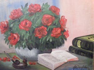 Niet of onleesbaar gesigneerd - Bloemen stilleven kopen? Bied vanaf 1!