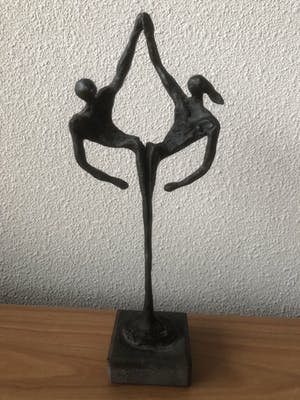 Brons (Onbekend) - Prachtig beeld " SAMEN " kopen? Bied vanaf 35!