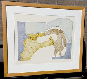 Reinhoud D'Haese - Échangé de bons procédés, metaaldruk (mooi ingelijst) kopen? Bied vanaf 275!