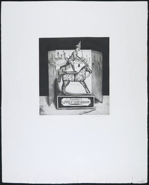 Herman Berserik - Ets, Crandall's Lively Horseman kopen? Bied vanaf 100!