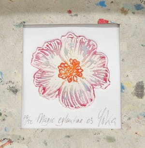 Yoka Voorbach - Yoka Voorbach - Collier met zilveren hanger met kleurenets, Magic eglantine kopen? Bied vanaf 1!