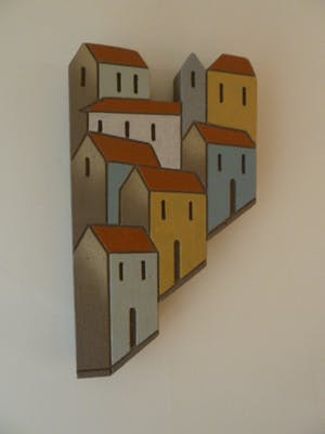 Niet of onleesbaar gesigneerd - Stenen wandobject “Toscaanse Inspiratie” kopen? Bied vanaf 1!