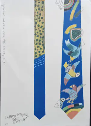 Corneille - Kleurenlitho THE TIE uit 1987 kopen? Bied vanaf 65!