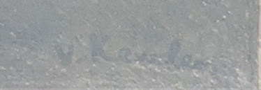 Jan van Keulen - Kleurenlitho, Vrouw in groene jurk  kopen? Bied vanaf 1!