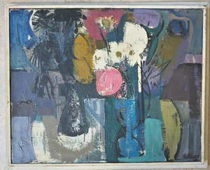 Frans Hollaardt - Abstract-Bloemen kopen? Bied vanaf 450!