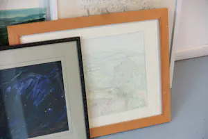 Janus Nuiten - Lot van 6 unieke werken op papier, Lanschappen kopen? Bied vanaf 75!