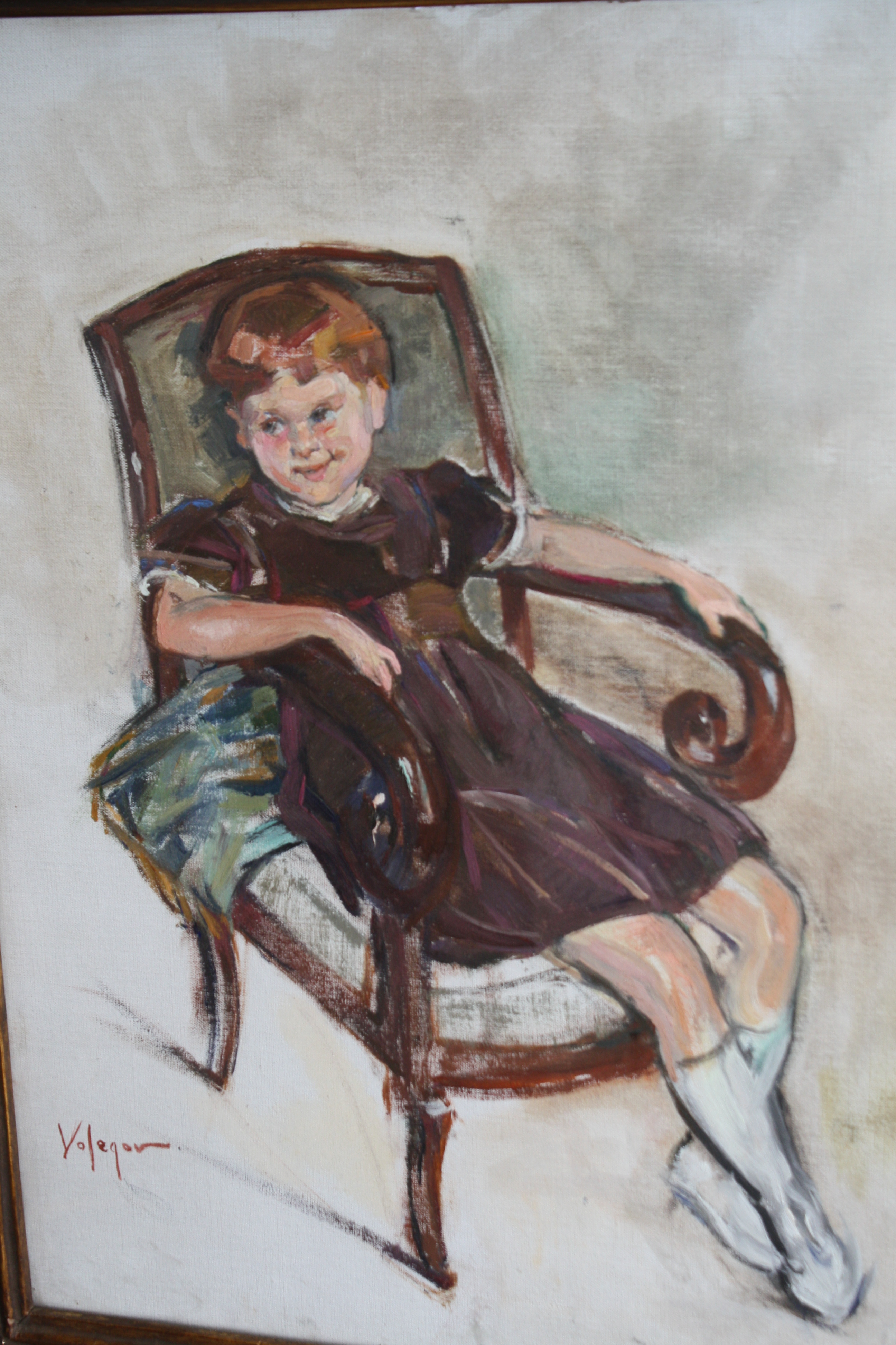 Vladimir Volegov - russisch meisje in stoel verkocht voor € 125!