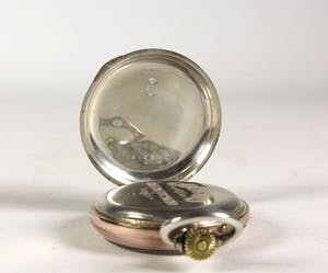 IWC - (Rosé verguld) zilver, Zakhorloge met houder kopen? Bied vanaf 750!