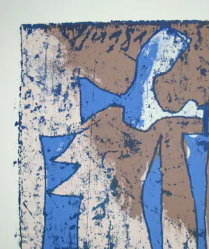 Franz Eggenschwiler - Engel - 1988 - Originele houtsnede, handgesigneerd kopen? Bied vanaf 120!